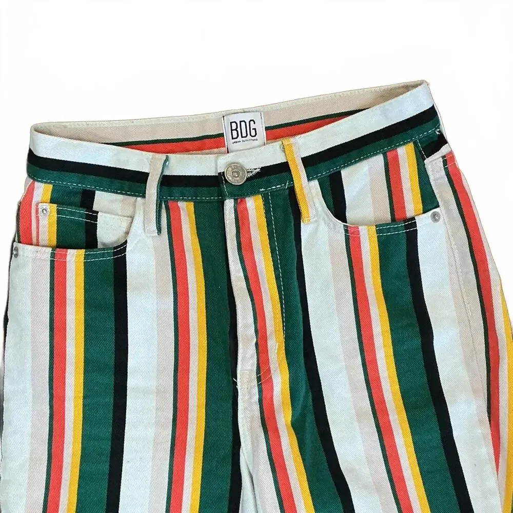 BDG Urban Outfitters Striped Wide Legs Pants Boho - Picture 3 of 7